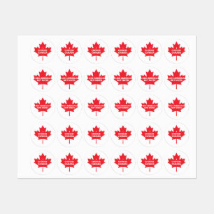 Elijo las etiquetas de ropa de Canadá