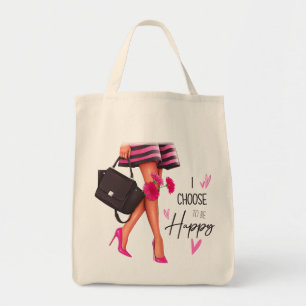Elijo Ser Feliz (Piel Ligera) Bolsa De Tote