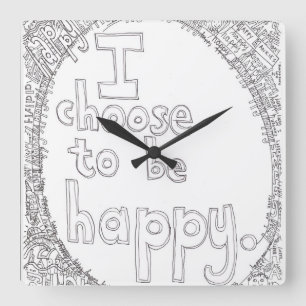 Elijo ser reloj de pared feliz