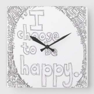 Elijo ser reloj de pared feliz
