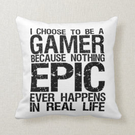 Elijo ser una almohada divertida para jugar Geek