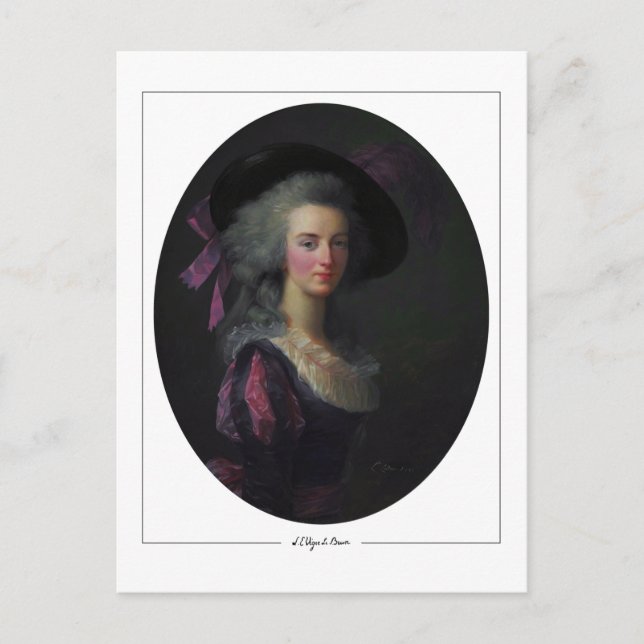Élisabeth Vigée Le Brun #135 - Postales Bellas Art (Anverso)