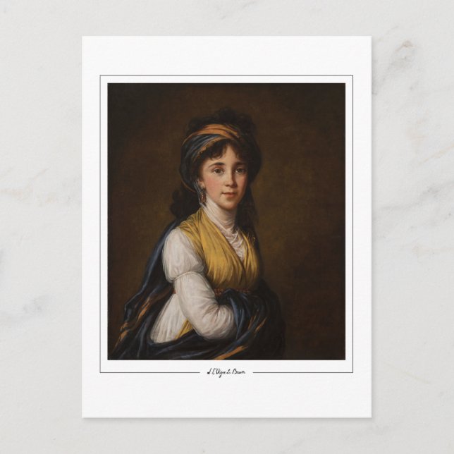 Élisabeth Vigée Le Brun #1 - Tarjeta postal de art (Anverso)