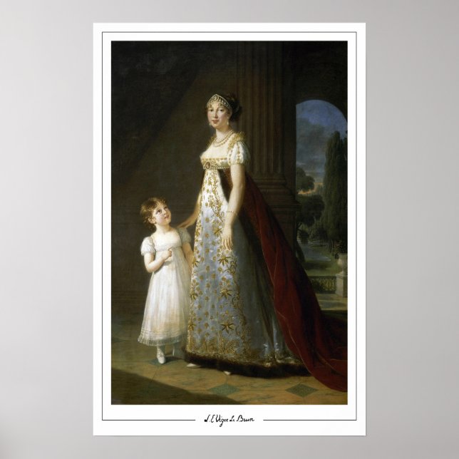 Élisabeth Vigée Le Brun cartel de arte de Zedign # (Frente)