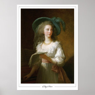 Élisabeth Vigée Le Brun Zedign cartel de arte #203