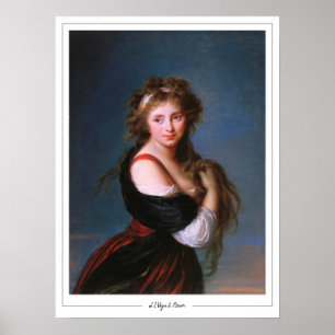 Élisabeth Vigée Le Brun Zedign cartel de arte #244
