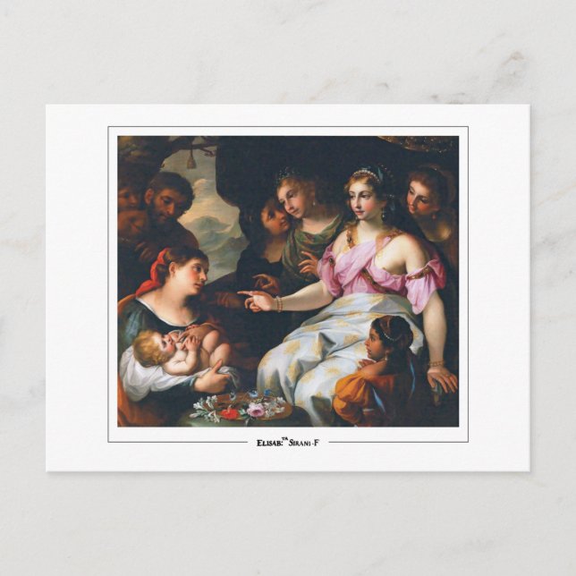 Elisabetta Sirani #4 - Tarjeta postal de arte (Anverso)