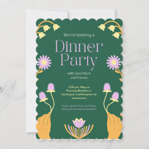 Elite de la invitación a la fiesta de la cena