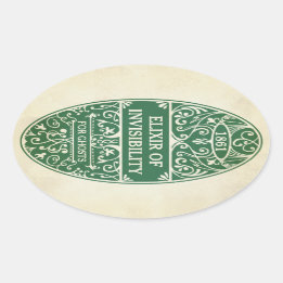 Elixir verde del pegatina de la poción de la