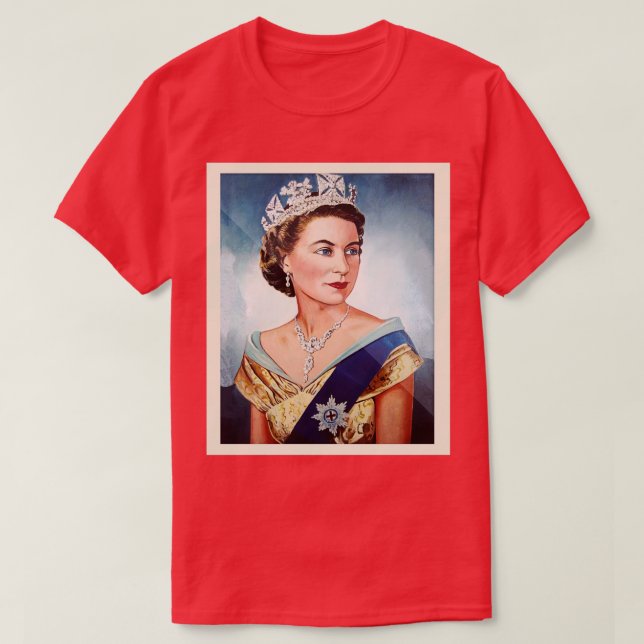 Elizabeth II x Larga vida a la camiseta Queen Clas (Diseño del anverso)