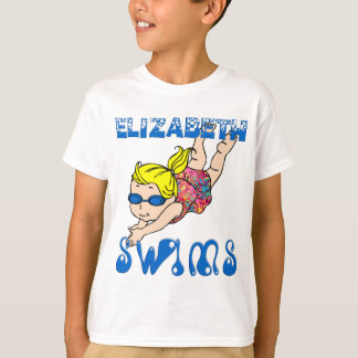Elizabeth nada la camiseta