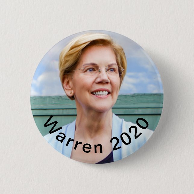 Elizabeth Warren - botón de Warren 2020 - Pin (Anverso)