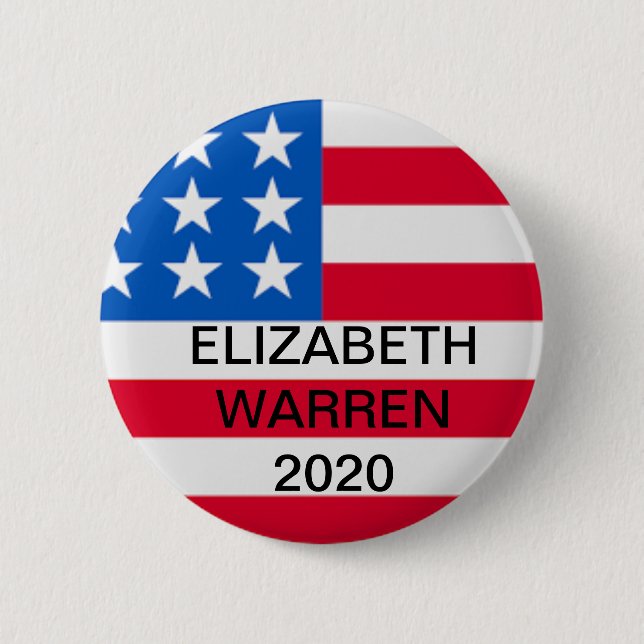 Elizabeth Warren para el presidente 2020 botón (Anverso)