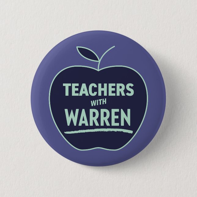 Elizabeth Warren - Profesor con Botón Warren (Anverso)