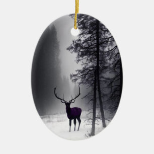 Elk de ornamento gótico en Woods