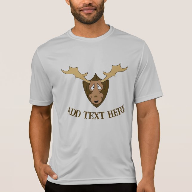 ELK HEAD< añadir texto, camiseta (Anverso)