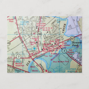 ELKTON, tarjeta postal del mapa de cosechas MD