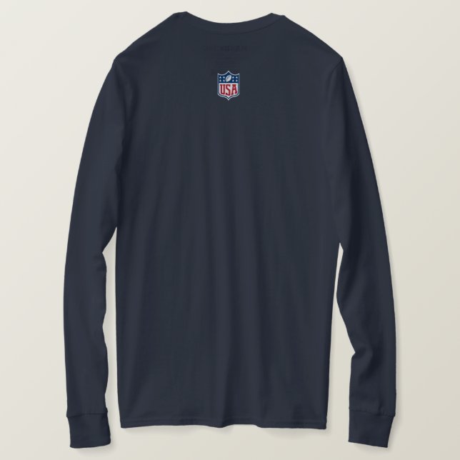 Ella ama la camiseta D Dallas la bandera norteamer (Reverso del diseño)