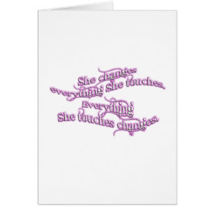 ella cambia todo que ella toca - resplandor