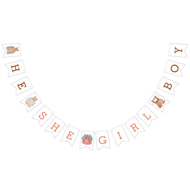 Ella Chica niño género reveló pancarta de conejo (Todo)