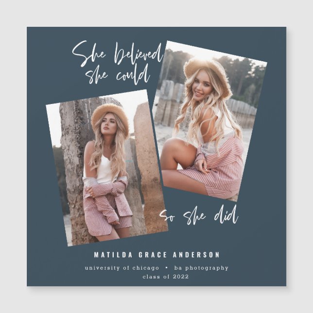 Ella creía que podía así que se graduó (Anverso)