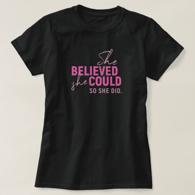 Ella Creía Que Podía Camiseta (Diseño del anverso)