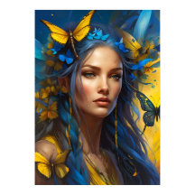 Ella de las mariposas | Arte digital