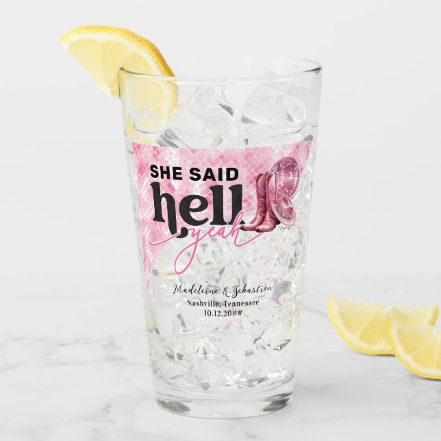 Ella Dijo Que Sí, Boda Gorra De Booth Occidental R (Anverso (hielo))