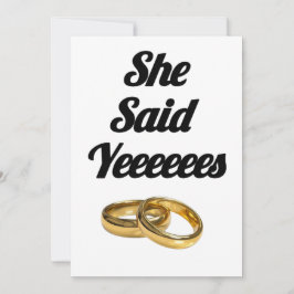 Ella Dijo Que Sí Invitación de Compromiso - Tema d