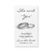 Ella dijo "Sí" Barato Salve el imán de la fecha