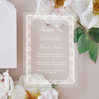 Ella Dijo Sí Elegante Invitación de Regalo de Boda