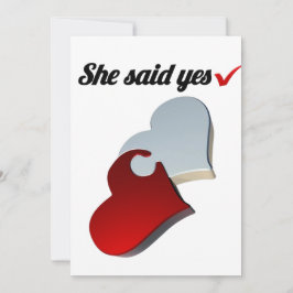 Ella Dijo Sí Invitación de Compromiso – Diseño de 