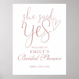 Ella Dijo Sí Rosa Dusty Señal De Bienvenida De Duc