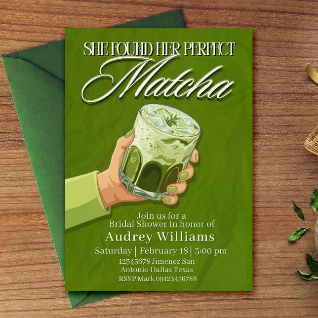 Ella Encontró Su Invitación Perfecta de Matcha (Subido por el creador)