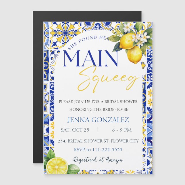 Ella Encontró Su Tarjeta Magnética De Squeeeg Prin (Anverso/Reverso)