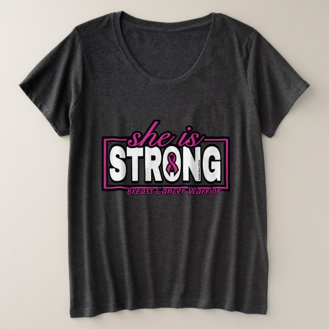 Ella es FUERTE...Cáncer de Mama (Anverso del diseño)