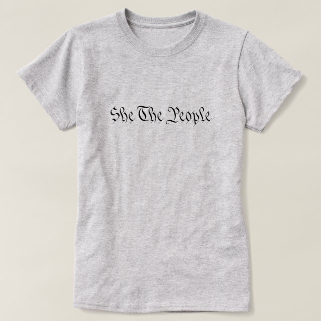Ella Es La Camiseta Del Pueblo (Diseño del anverso)