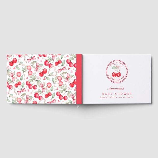 Ella es la cereza en el mejor libro de invitados d (Lleno)