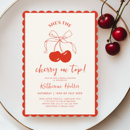 Ella es la cereza en la mejor invitación a la duch