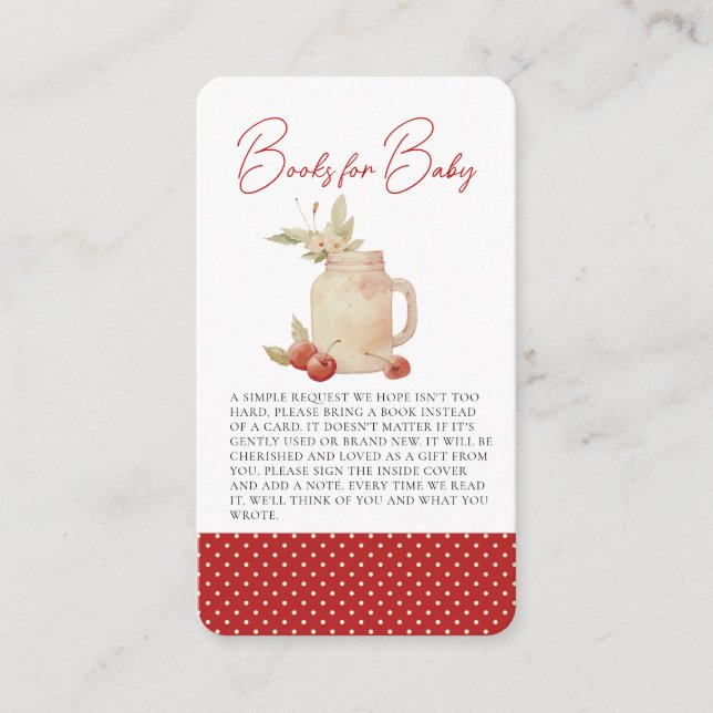 Ella es la tarjeta de cierre de Baby Shower más im (Anverso)
