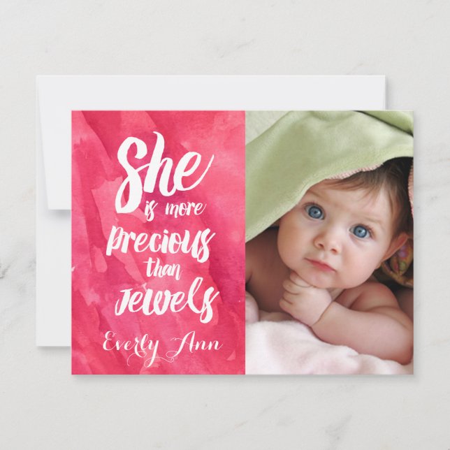 Ella es más preciada que Jewels Baby Girl (Anverso)