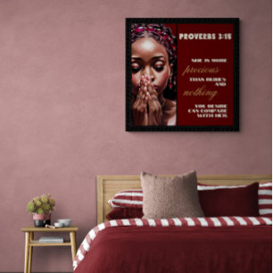 Ella es Más Preciosa que los Rubíes Póster Brillan