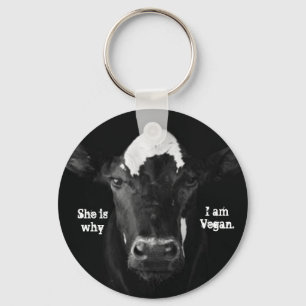 Ella es porqué soy llavero del vegano