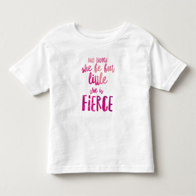 Ella es una camiseta de fiereza de Toddler Fine Je (Anverso)