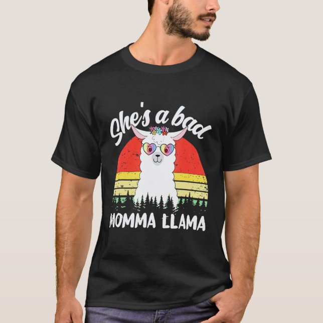 Ella es una camiseta de Mamá Llama mala (Anverso)
