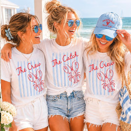 Ella es una captura Camiseta de soltera de langost
