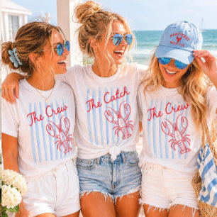 Ella es una captura Camiseta de soltera de langost