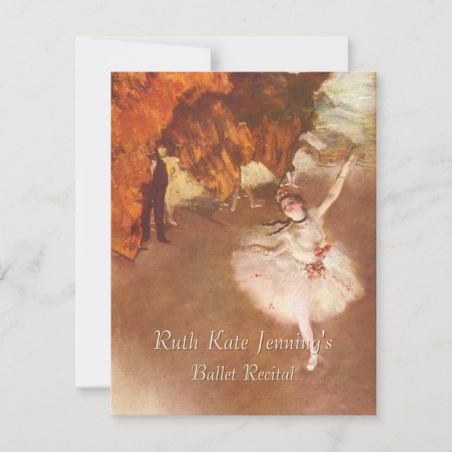 Ella es una estrella - una invitación al recital d (Anverso)