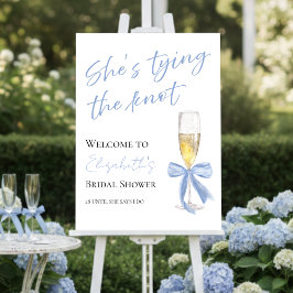 Ella está atando el nudo | Signo de bienvenida de