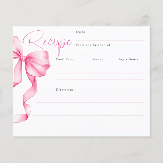 Ella está atando la tarjeta de receta de novia Kno (Anverso)